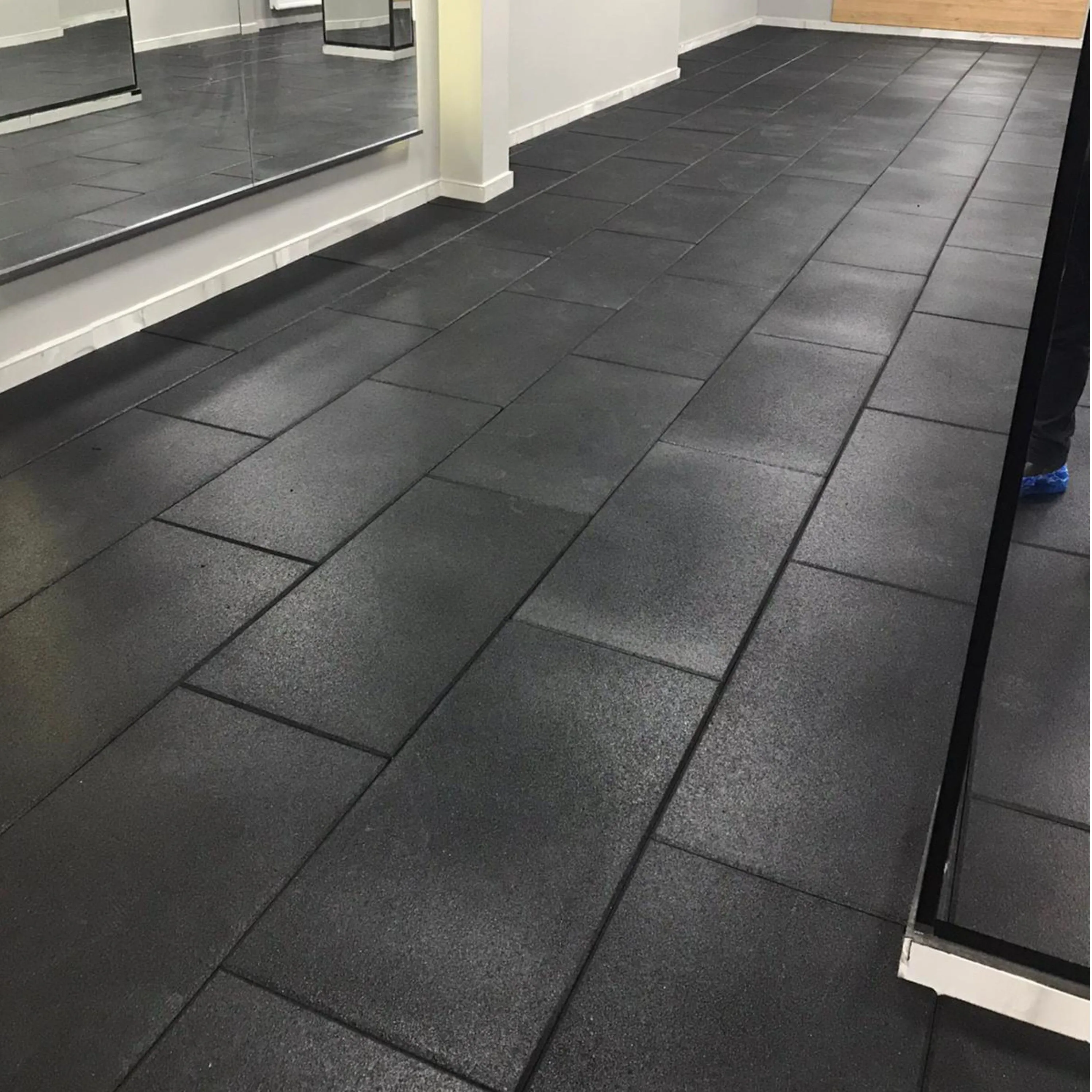 18m2 single garage package, BeFit Flatline Black Rubber Gym Flooring