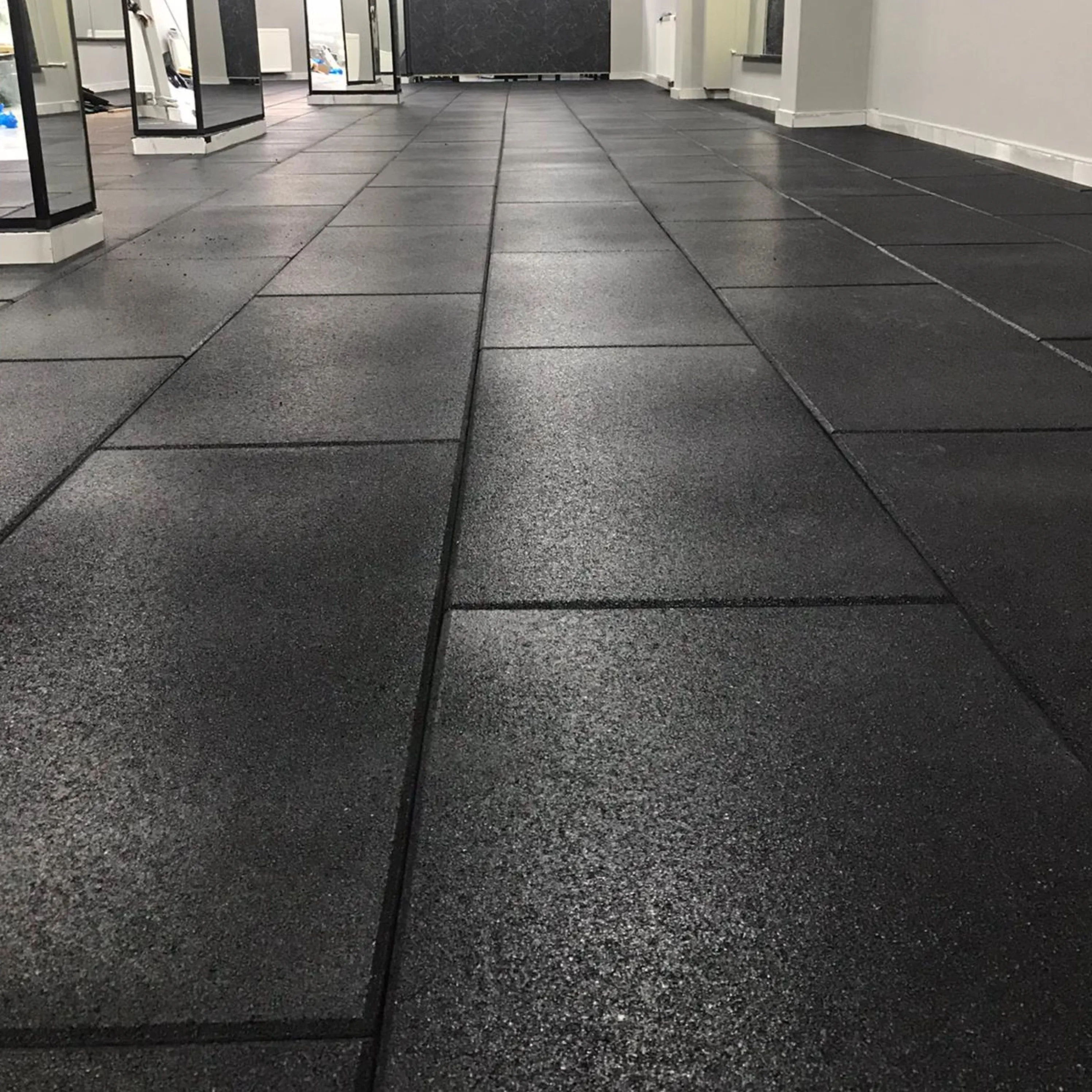 18m2 single garage package, BeFit Flatline Black Rubber Gym Flooring