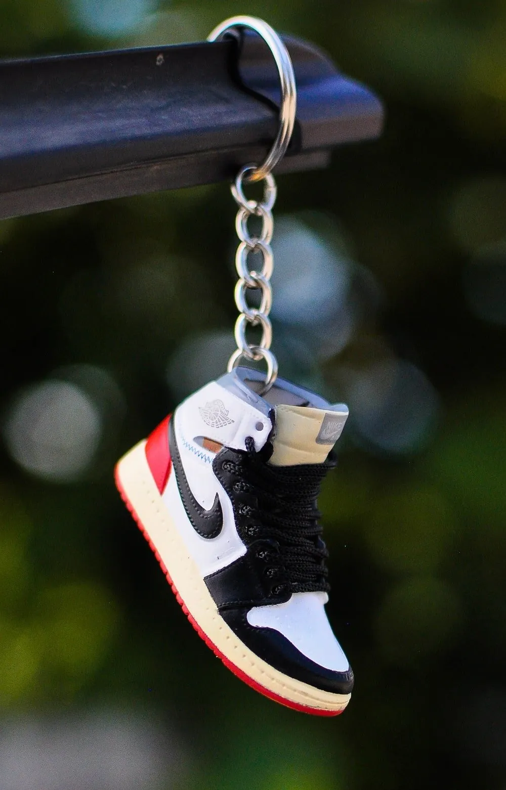 3D Sneaker Keychain AJ1 Union Black Toe