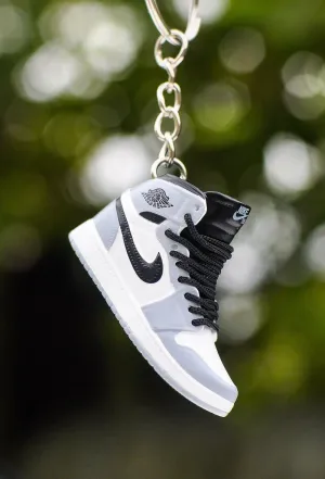 3D Sneaker Keychain Smoke Grey Mid