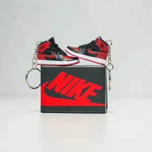 3D Sneaker Keychain With Box - AJ1 High Patent Bred