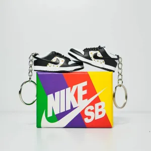 3D Sneaker Keychain With Box - Nike Dunk low Supreme Panda