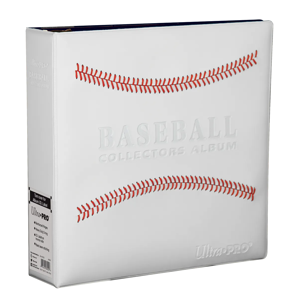 3" White Stitched Baseball Card Collectors Album