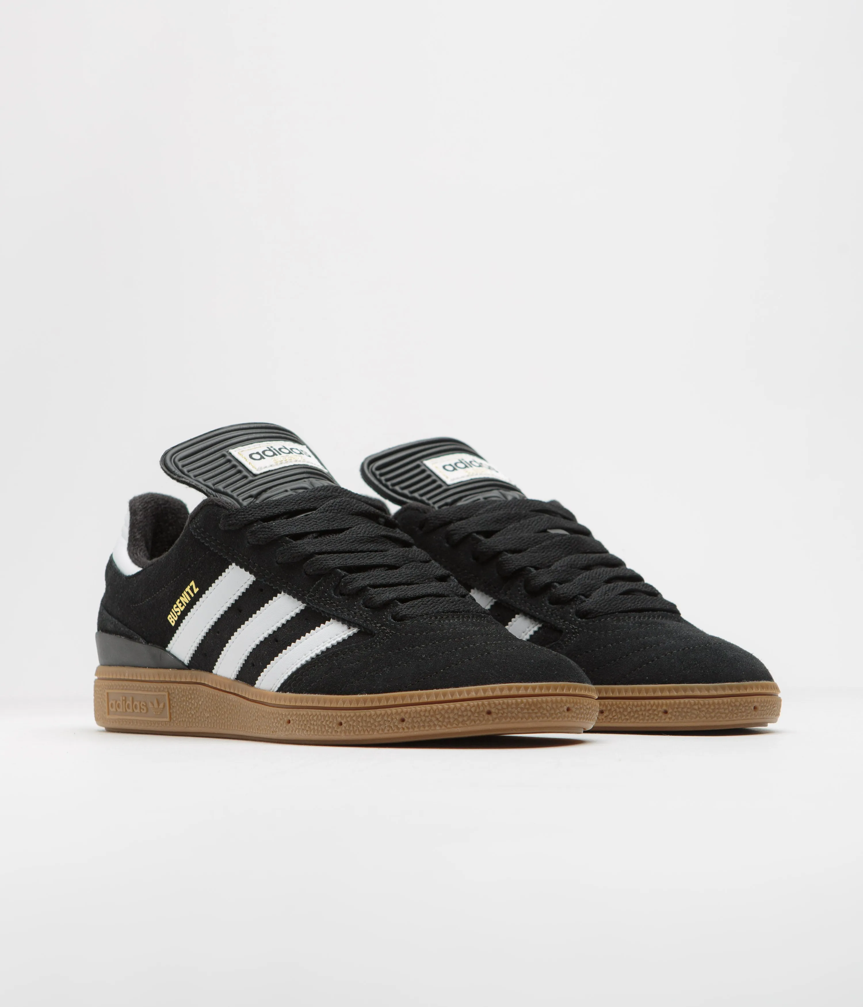 Adidas Busenitz Shoes - Black / Running White / Metallic Gold