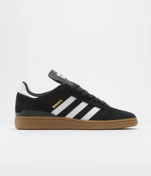 Adidas Busenitz Shoes - Black / Running White / Metallic Gold