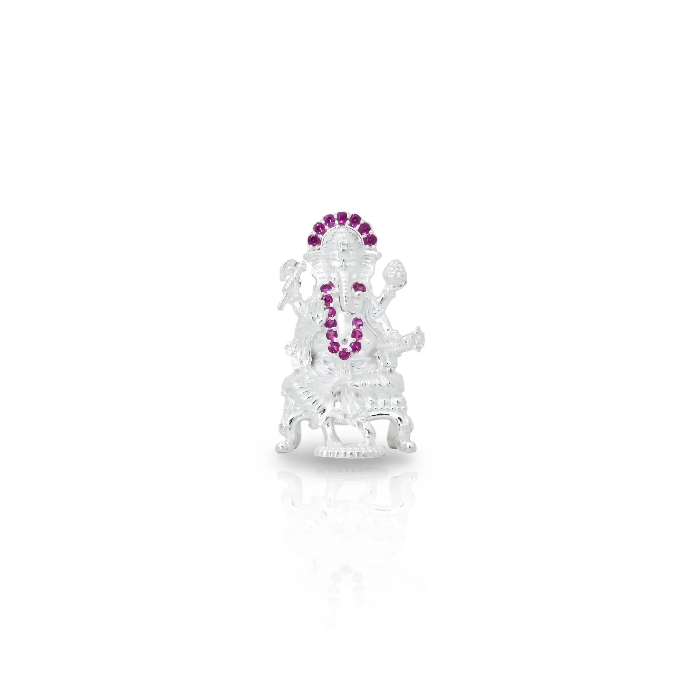 Adorn Your Home with the Divine Grace of Our Beautiful Silver Ganesha Idol