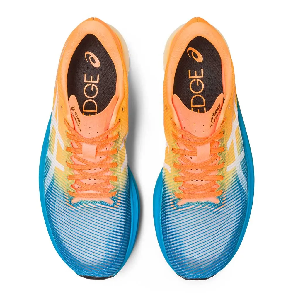 All Gender Metaspeed Edge  Running Shoe- Island Blue/Orange Pop- Regular (D)