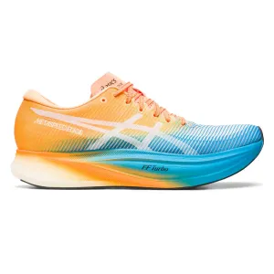 All Gender Metaspeed Edge  Running Shoe- Island Blue/Orange Pop- Regular (D)