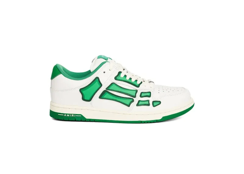 Amiri Skel Low Top White Green