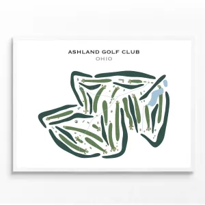 Ashland Golf Club, Ohio - Printed Golf Courses