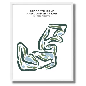 Bearpath Golf and Country Club, Minnesota - Printed Golf Courses