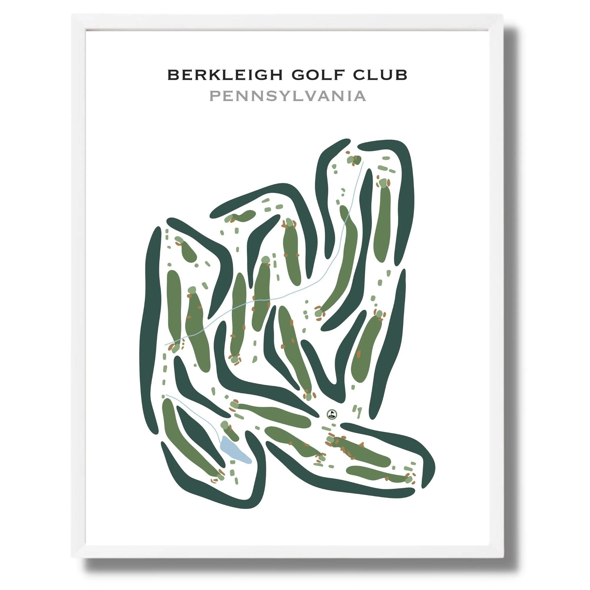 Berkleigh Golf Club, Pennsylvania - Printed Golf Courses