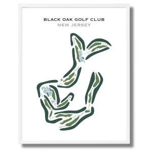 Black Oak Golf Club, New Jersey - Printed Golf Courses