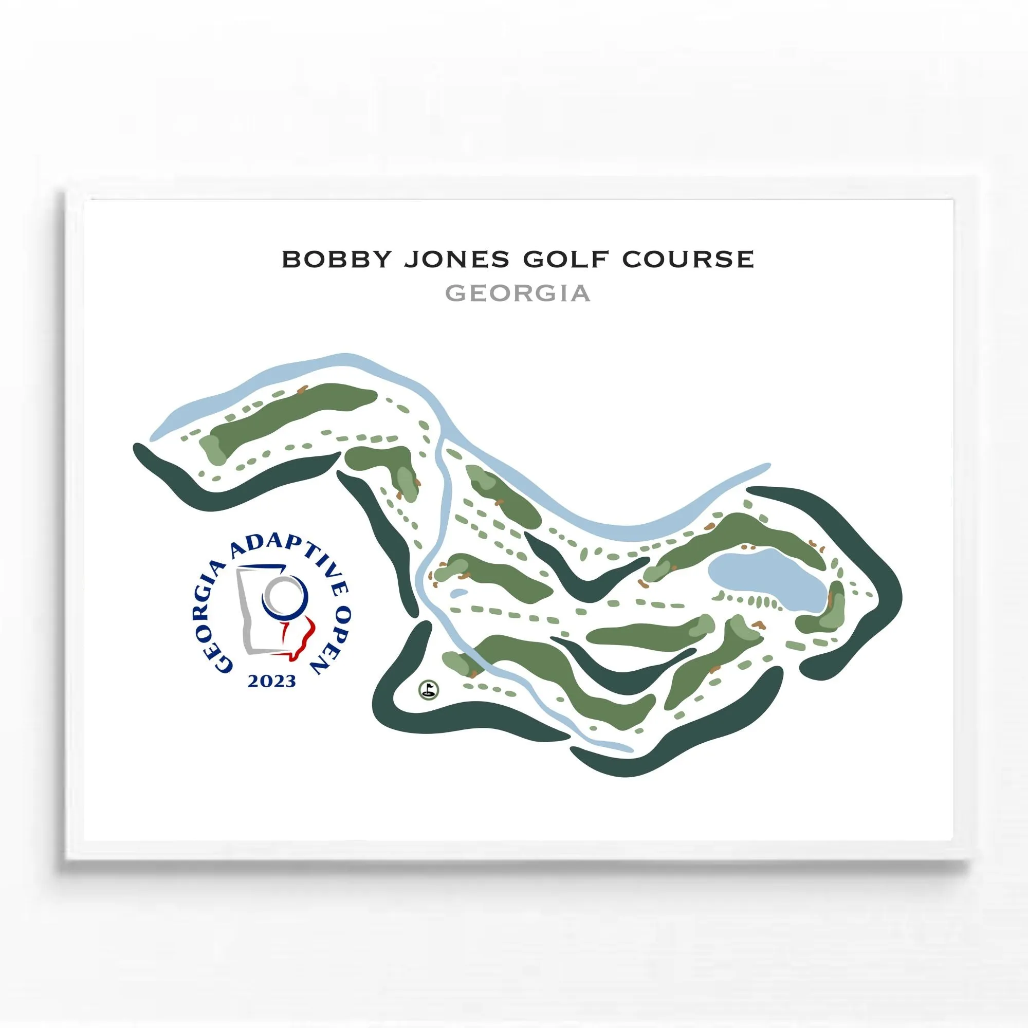 Bobby Jones Golf Course, Georgia - Printed Golf Courses