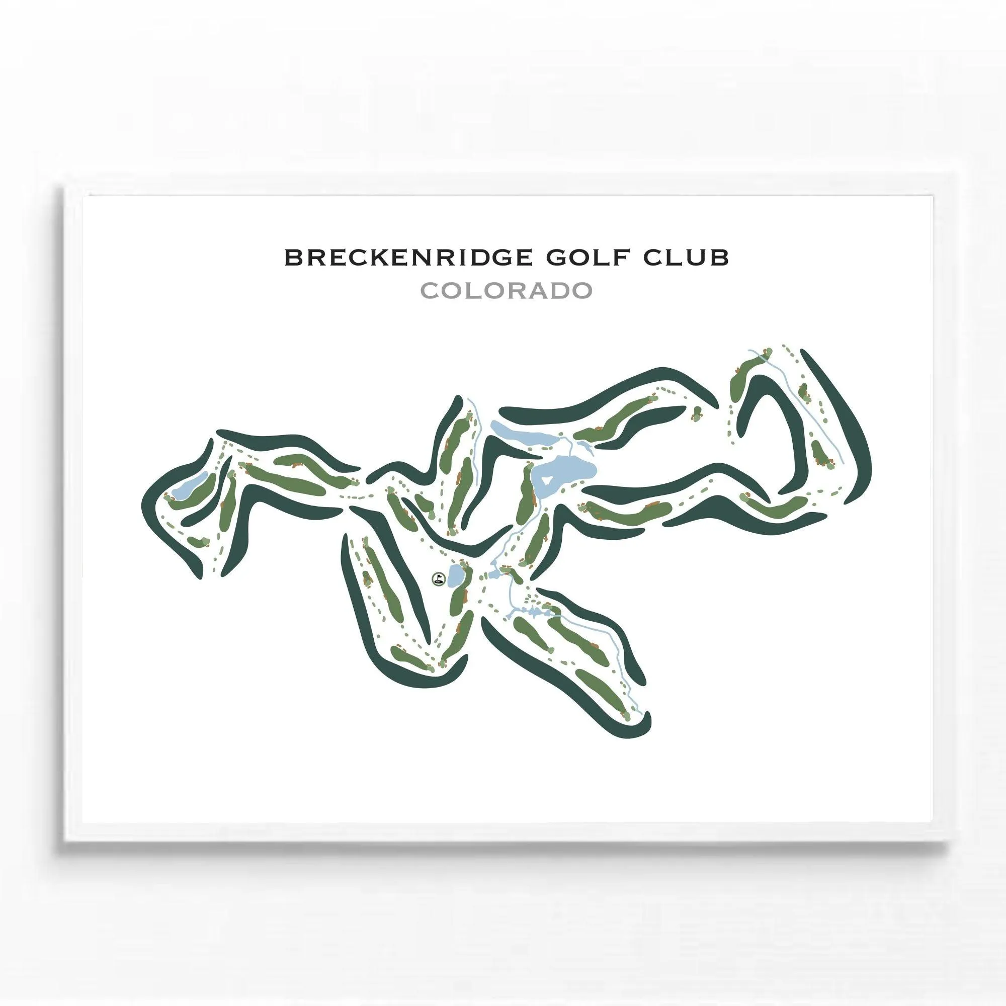 Breckenridge Golf Club, Colorado - Printed Golf Course