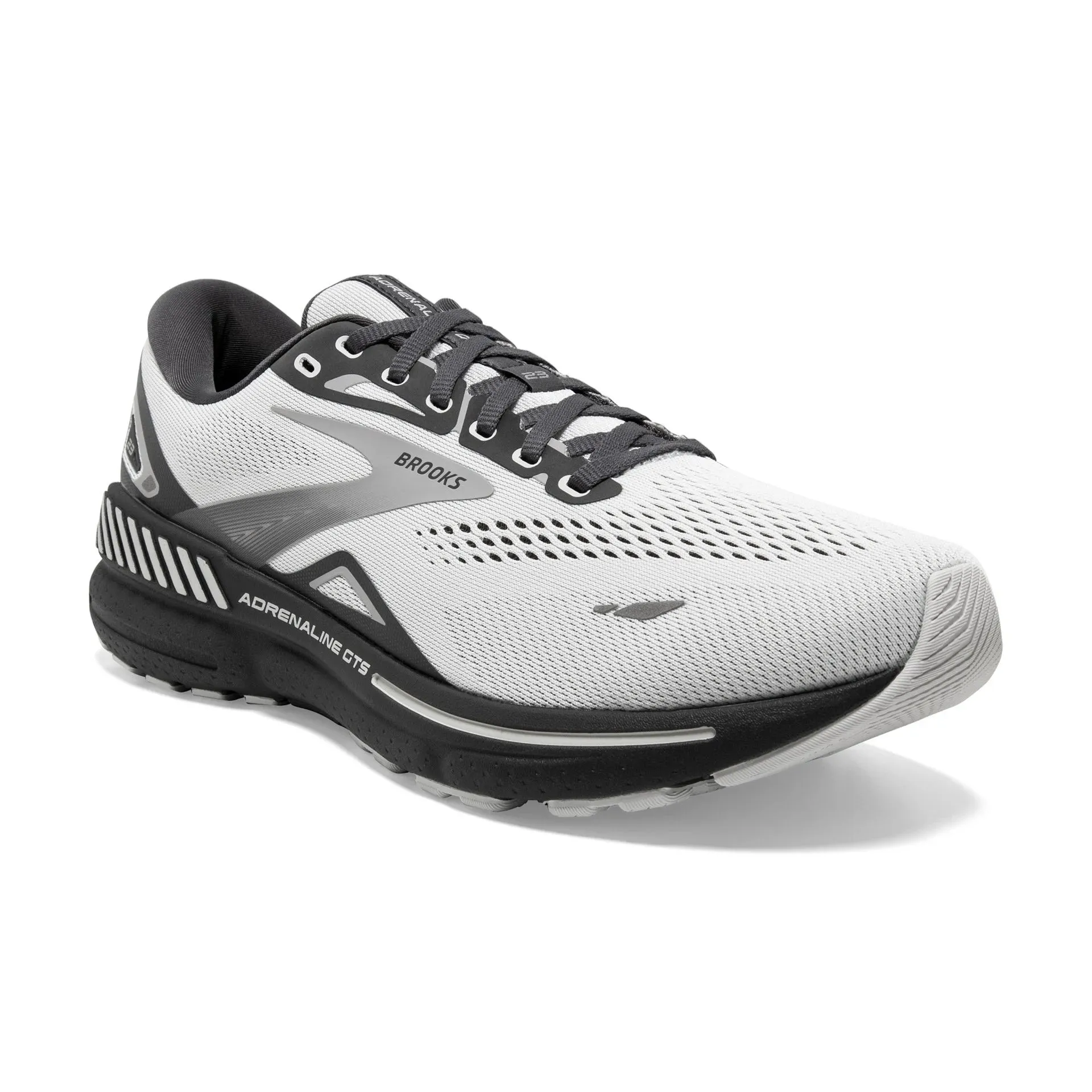 Brooks Men's Adrenaline GTS 23 Running Shoe - Oyster/Ebony/Alloy