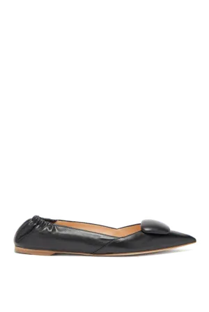 Calin Point-Toe Leather Flats