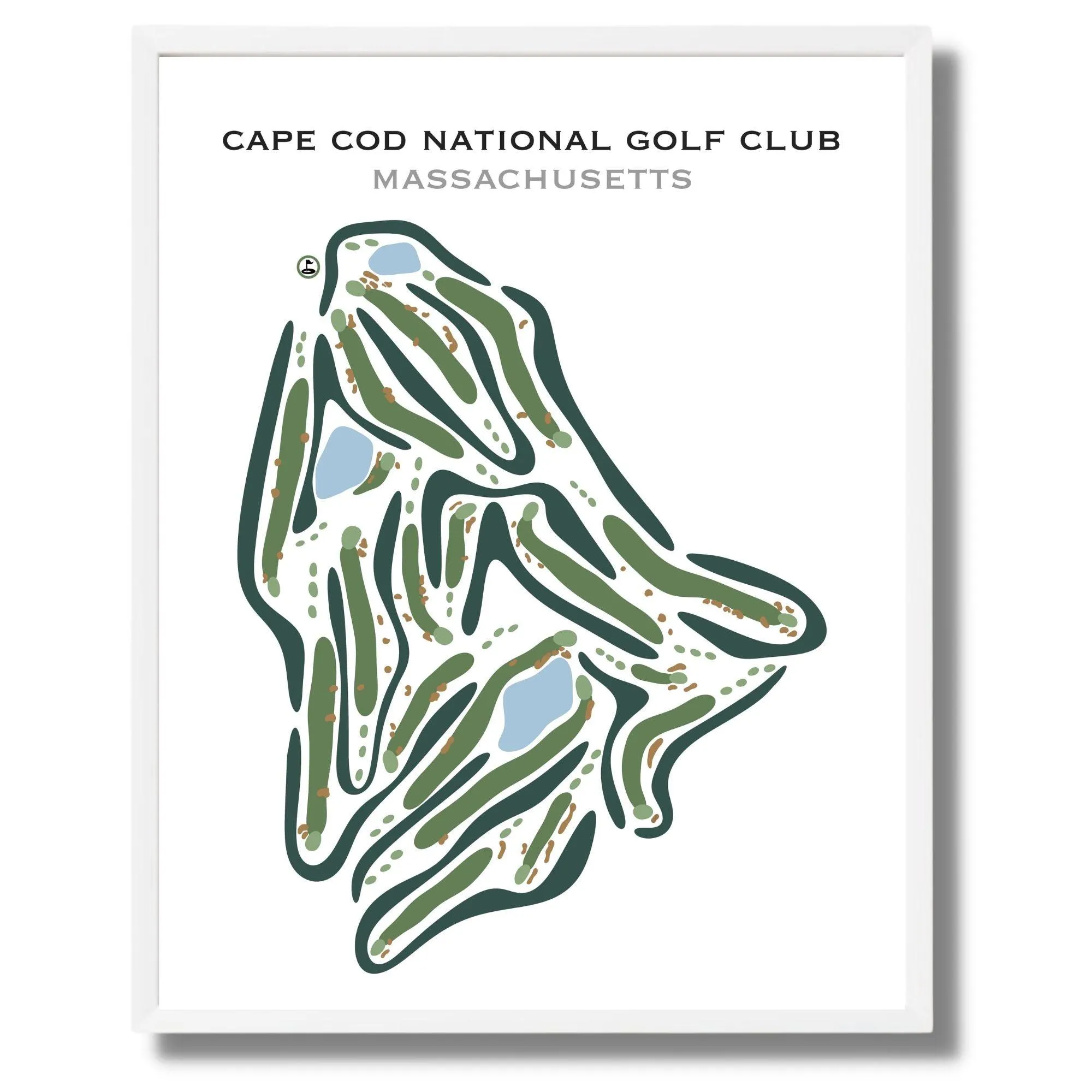 Cape Cod National Golf Club, Massachusetts - Printed Golf Courses