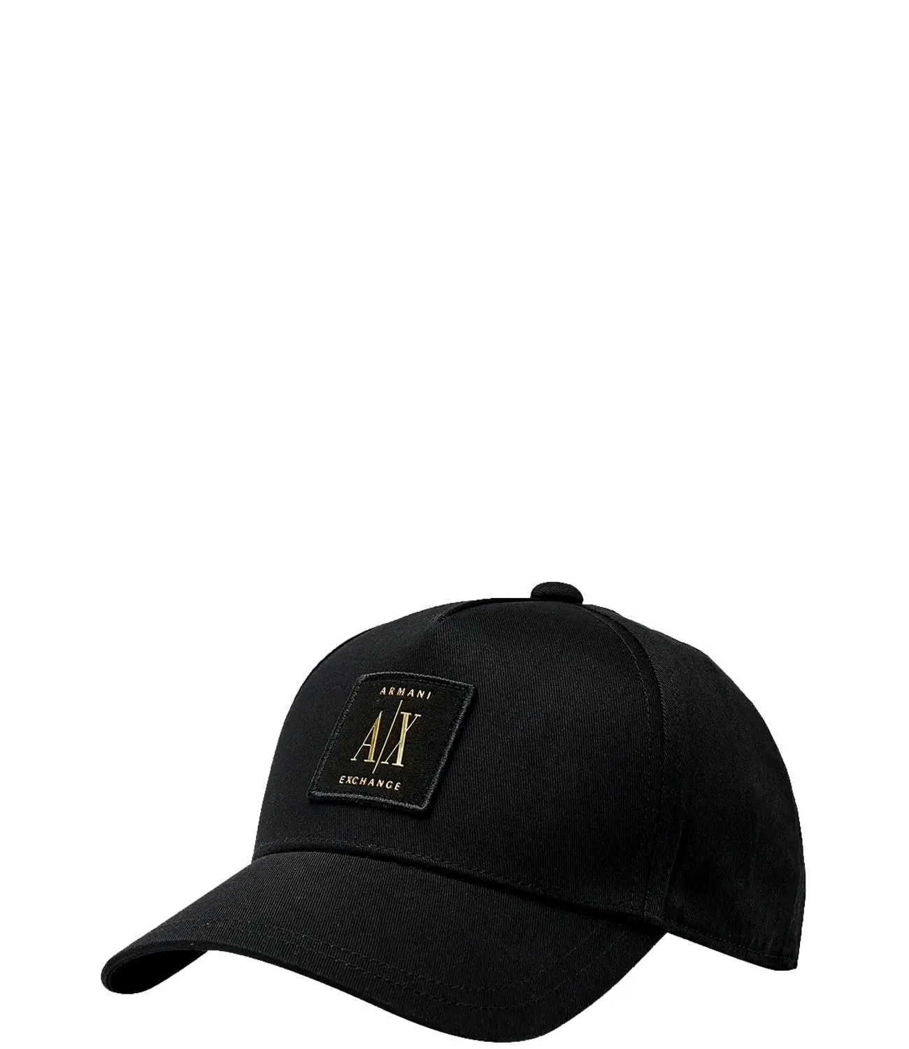 Cappello baseball uomo Nero con logo oro AX