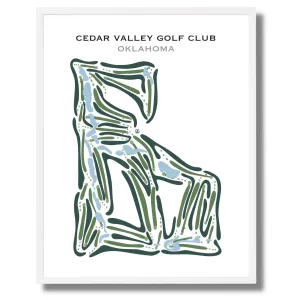 Cedar Valley Golf Club, Oklahoma - Printed Golf Courses