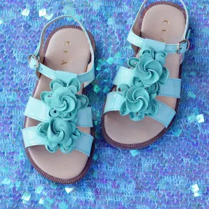 Clarys Girls Aqua Sandal