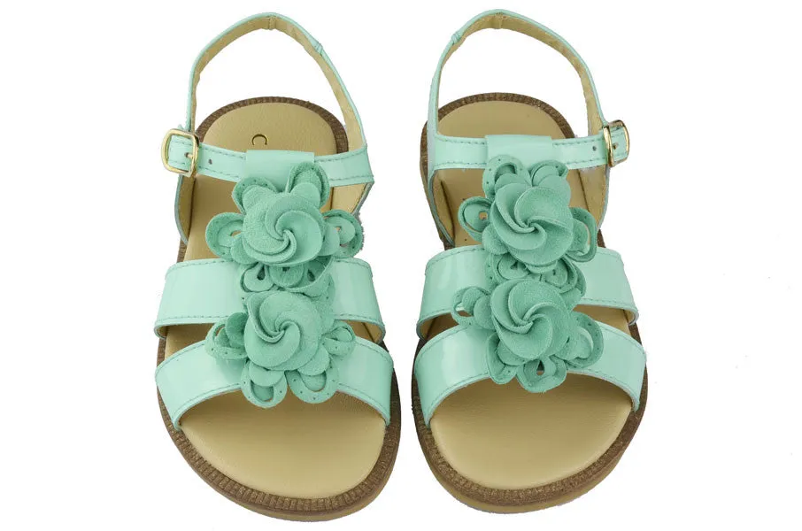 Clarys Girls Aqua Sandal