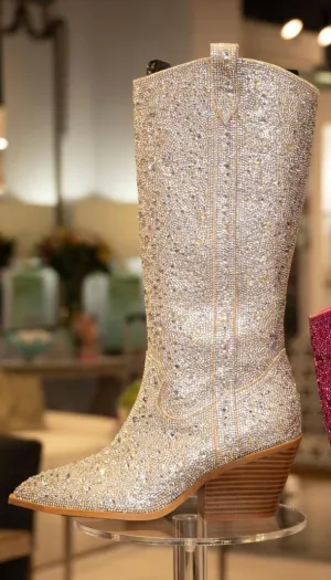 Corkys Glitzy Rhinestone Tall Boots