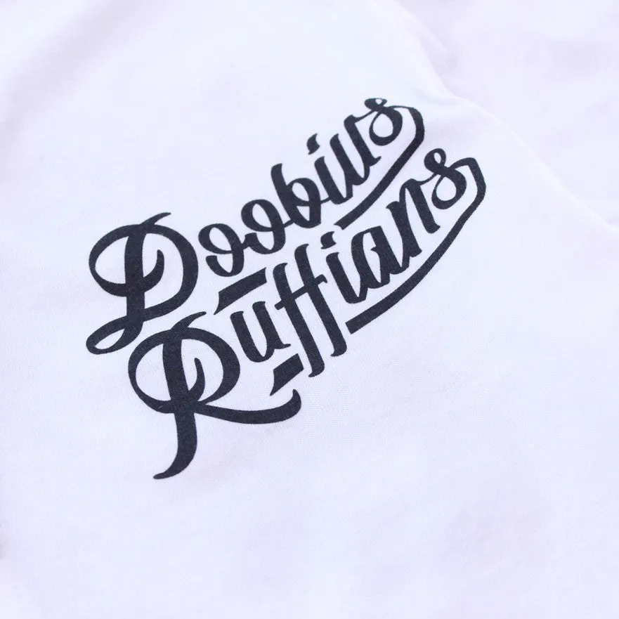 Doobious Ruffians White Cotton Baseball Jersey