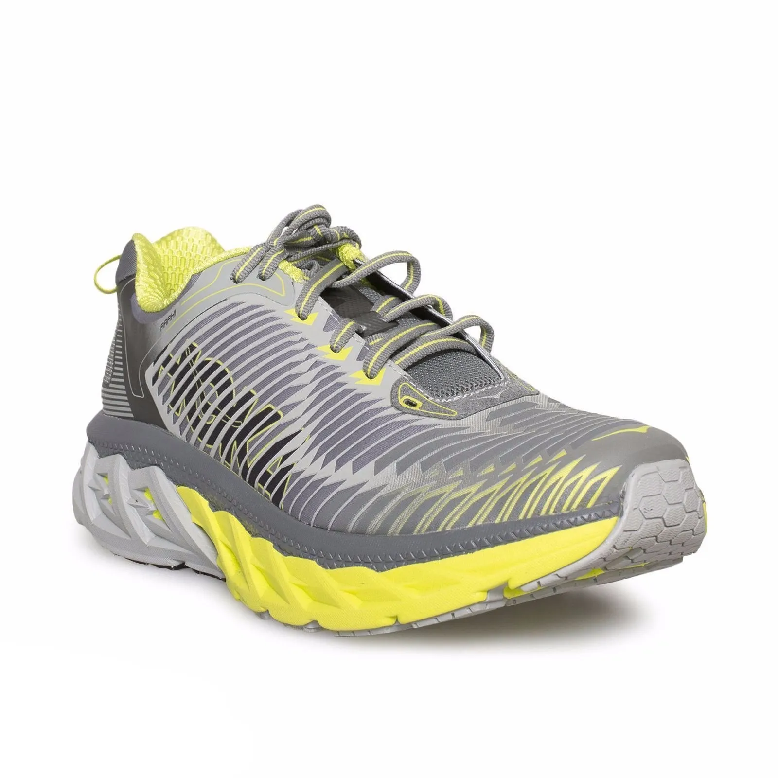 Hoka One One Arahi Cool  Gray / Acid / Black Running Shoes