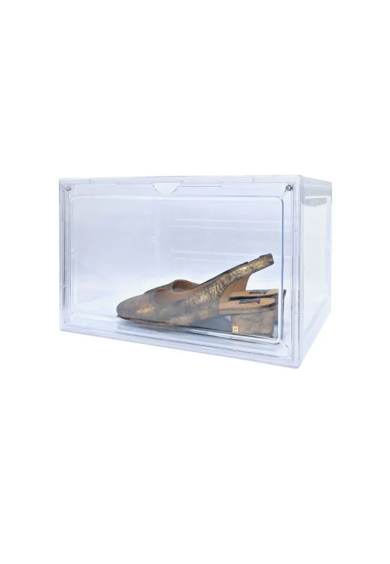 Landmark Acrylic Large Foldable Shoe Box - Clear 33 x 27 x  21cm