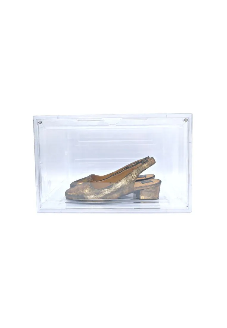 Landmark Acrylic Large Foldable Shoe Box - Clear 33 x 27 x  21cm