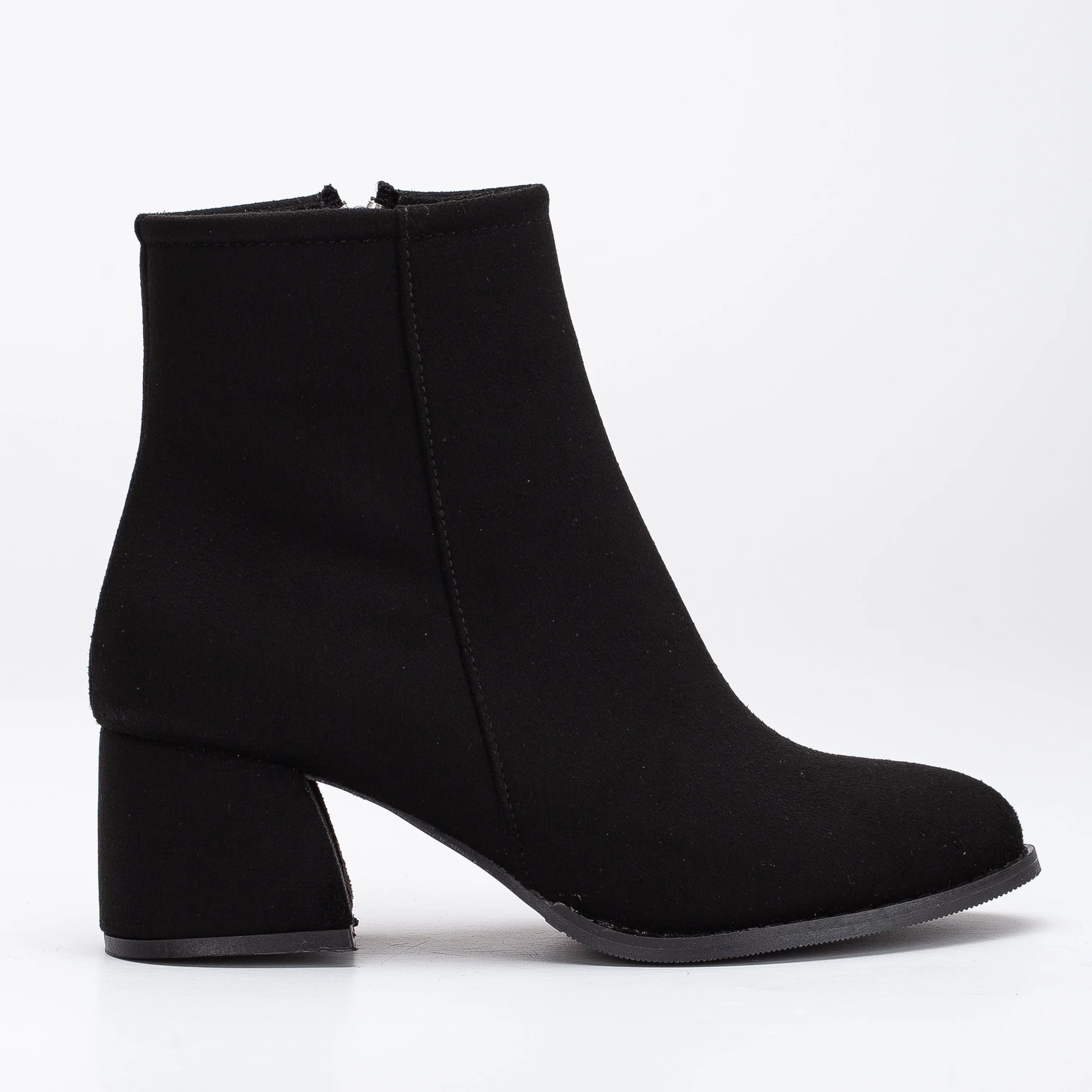 Linette - Black Suede Ankle Boots