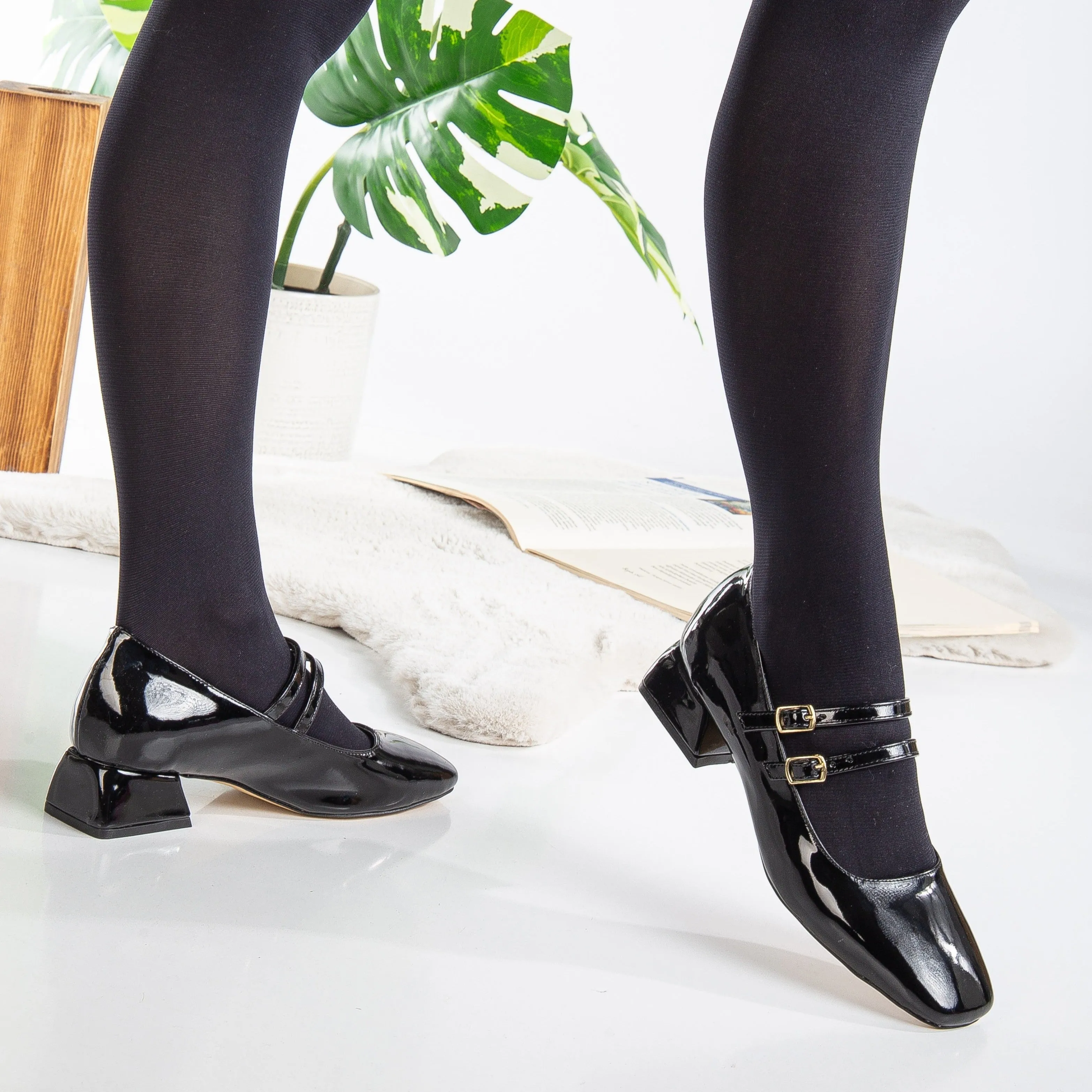 Lizbeth - Black Mary Jane Shoes