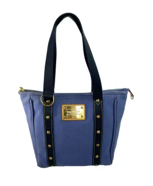 Louis Vuitton blue cabas antigua mm tote