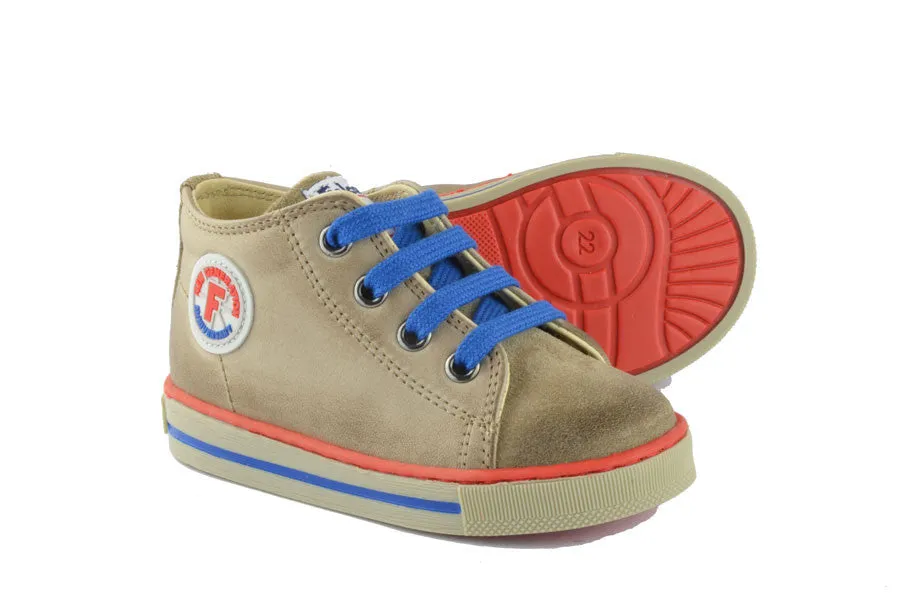 Naturino Falcotto Boys Light Brown Hightop with Laces