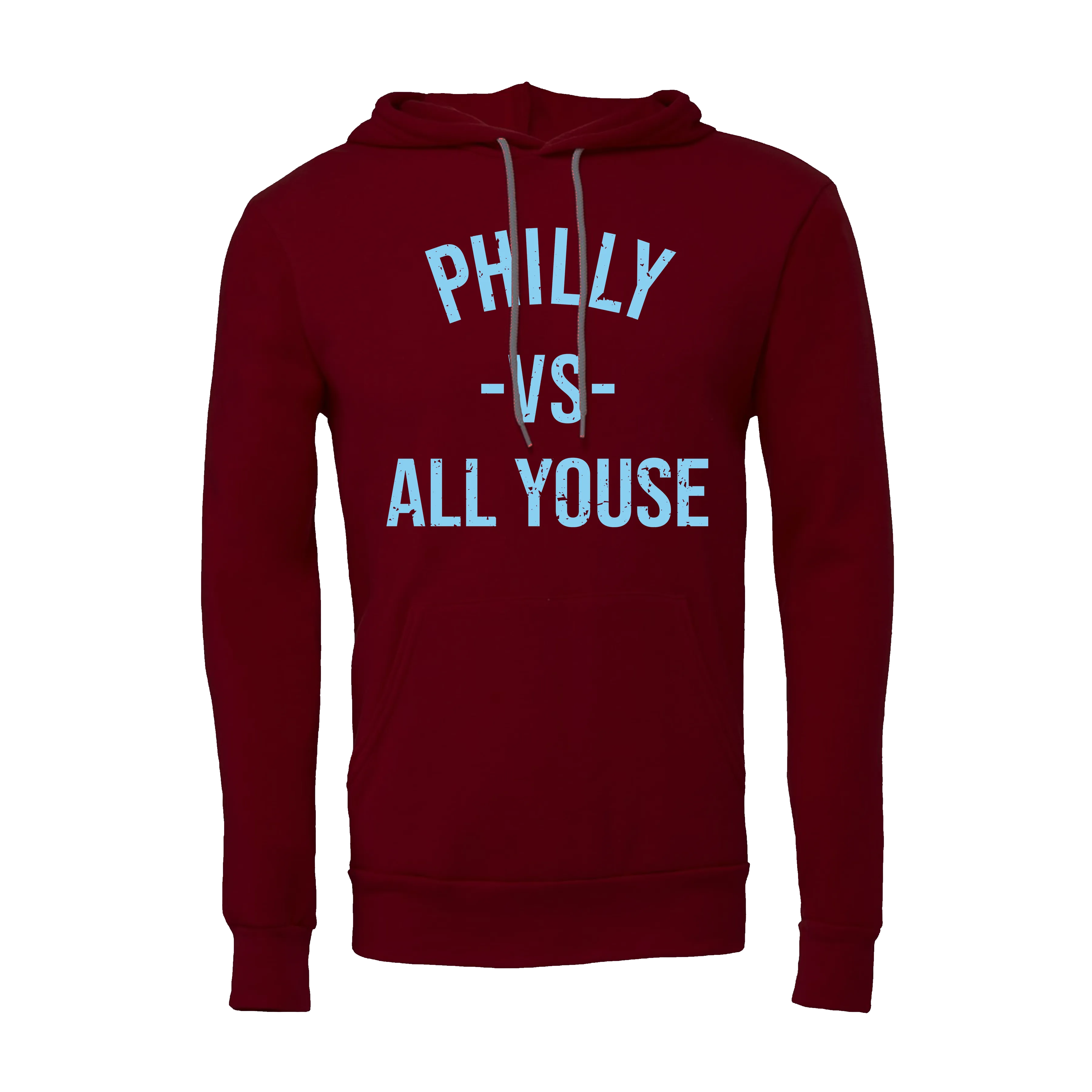 Philly vs All Youse Maroon Hoodie | Philadelphia Baseball