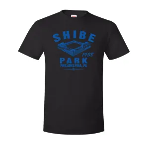 Shibe Park Retro T-Shirt | Shibe Park Vintage Black T-Shirt