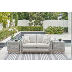 St Barts Open Weave  60" Love Seat