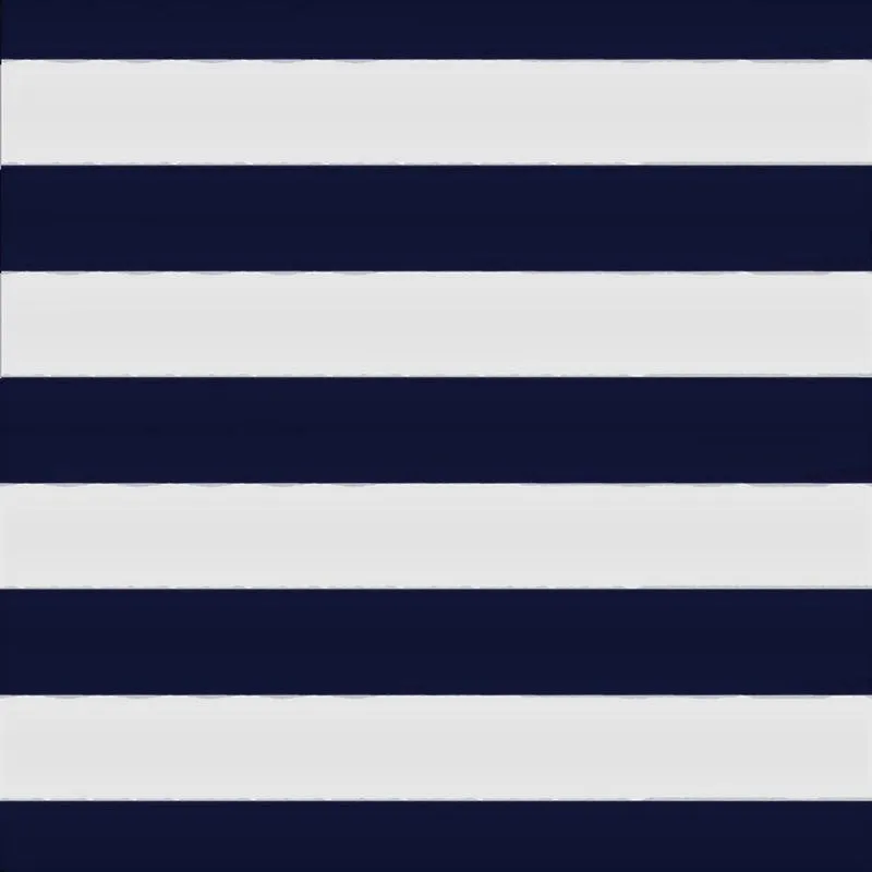 Striped Canvas - Navy/White