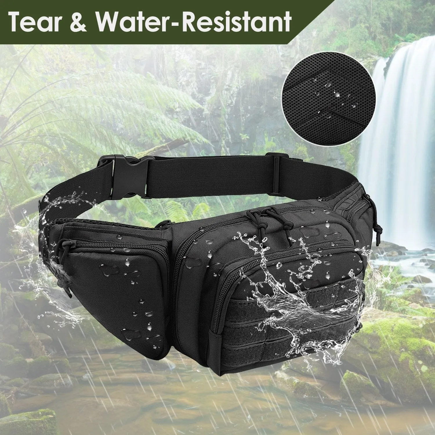 Tactical Fanny Pack Concealed Carry Bag for Men