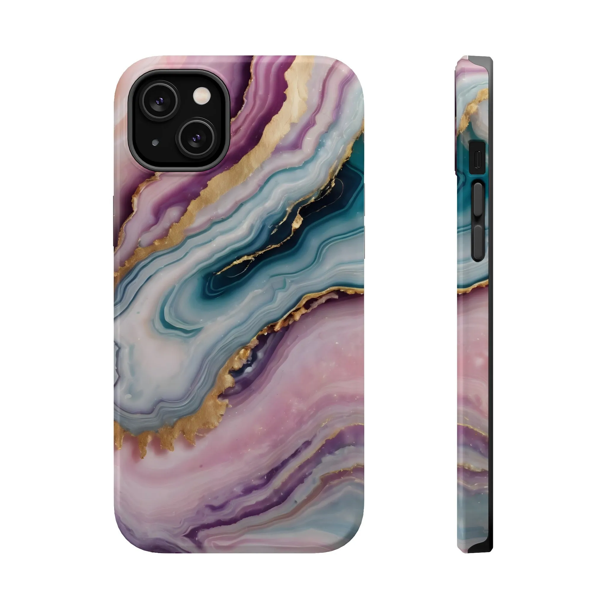 Touch of Gold | Pink Marble Case