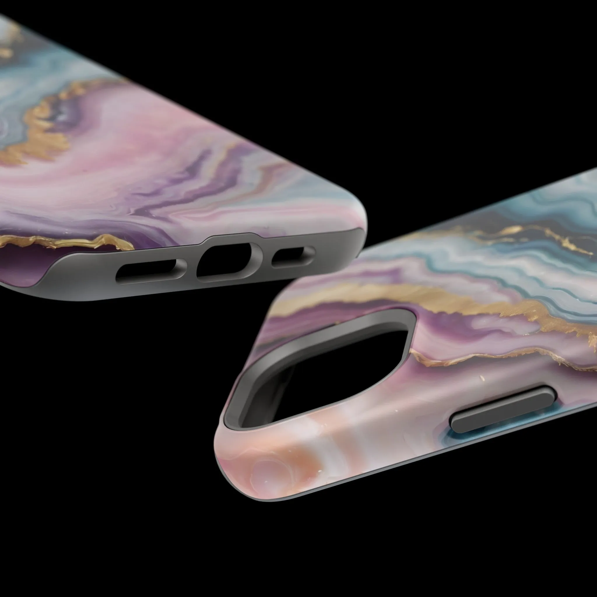 Touch of Gold | Pink Marble Case