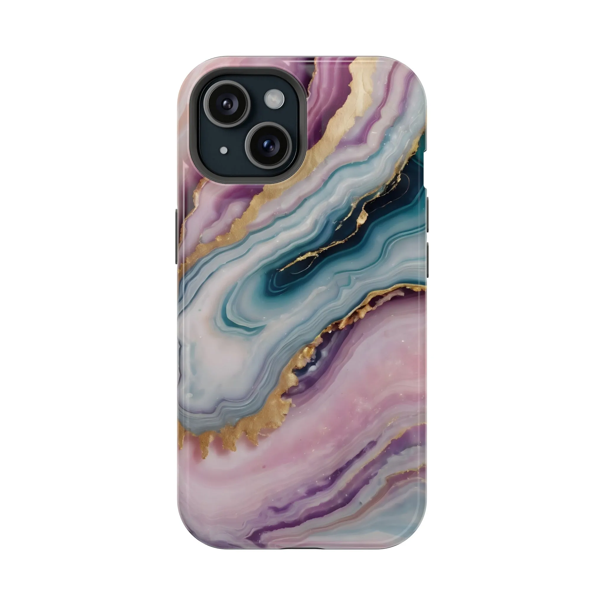 Touch of Gold | Pink Marble Case