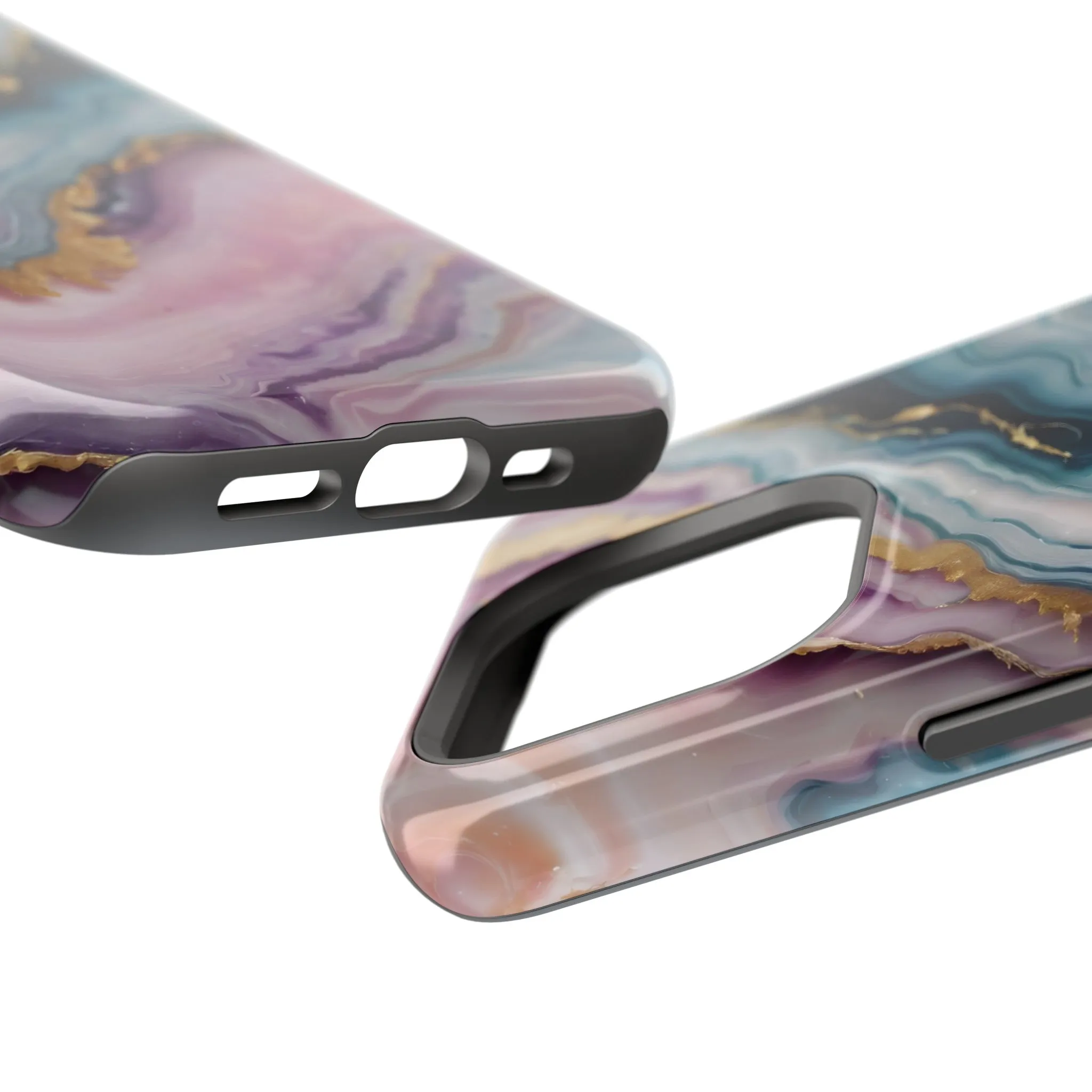 Touch of Gold | Pink Marble Case