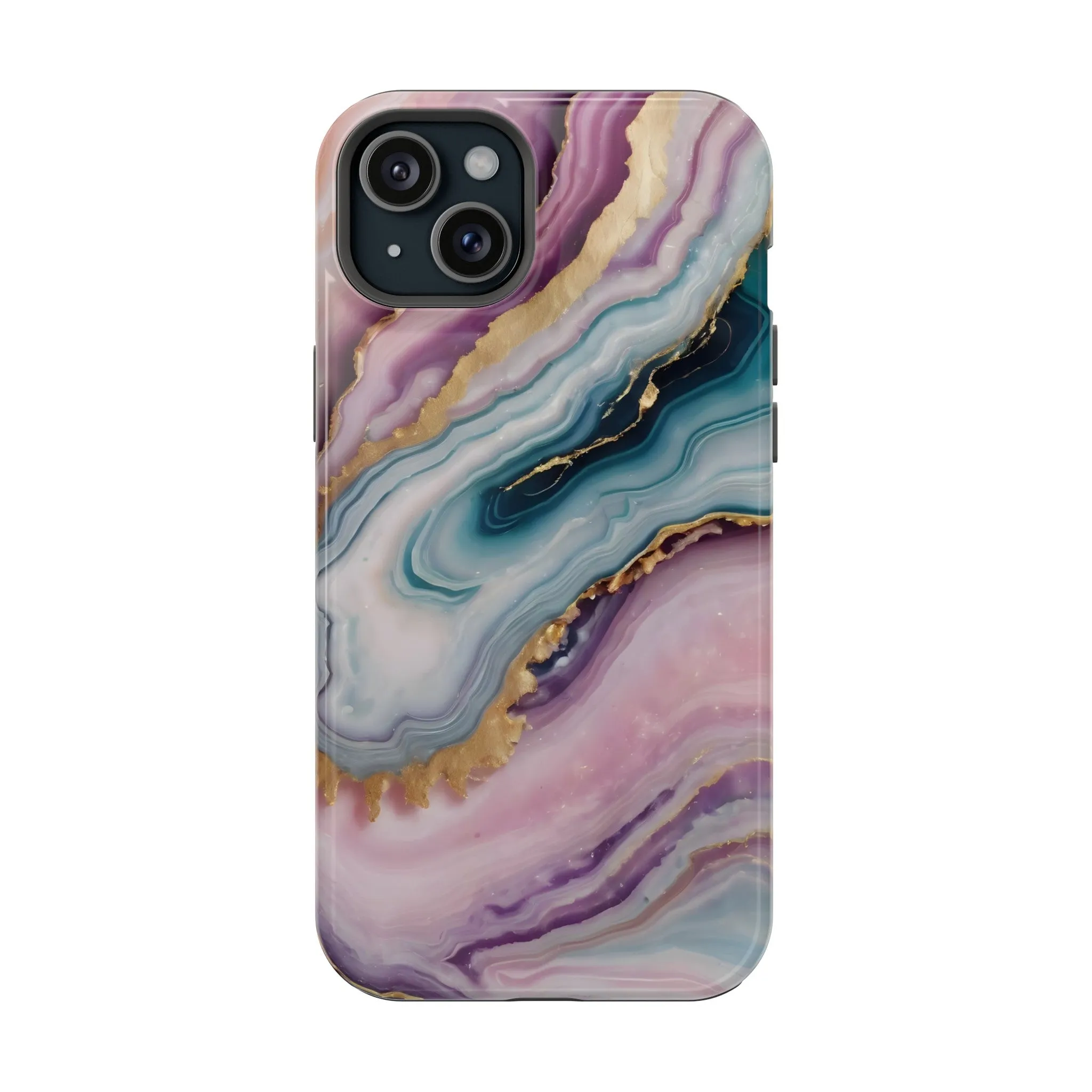 Touch of Gold | Pink Marble Case