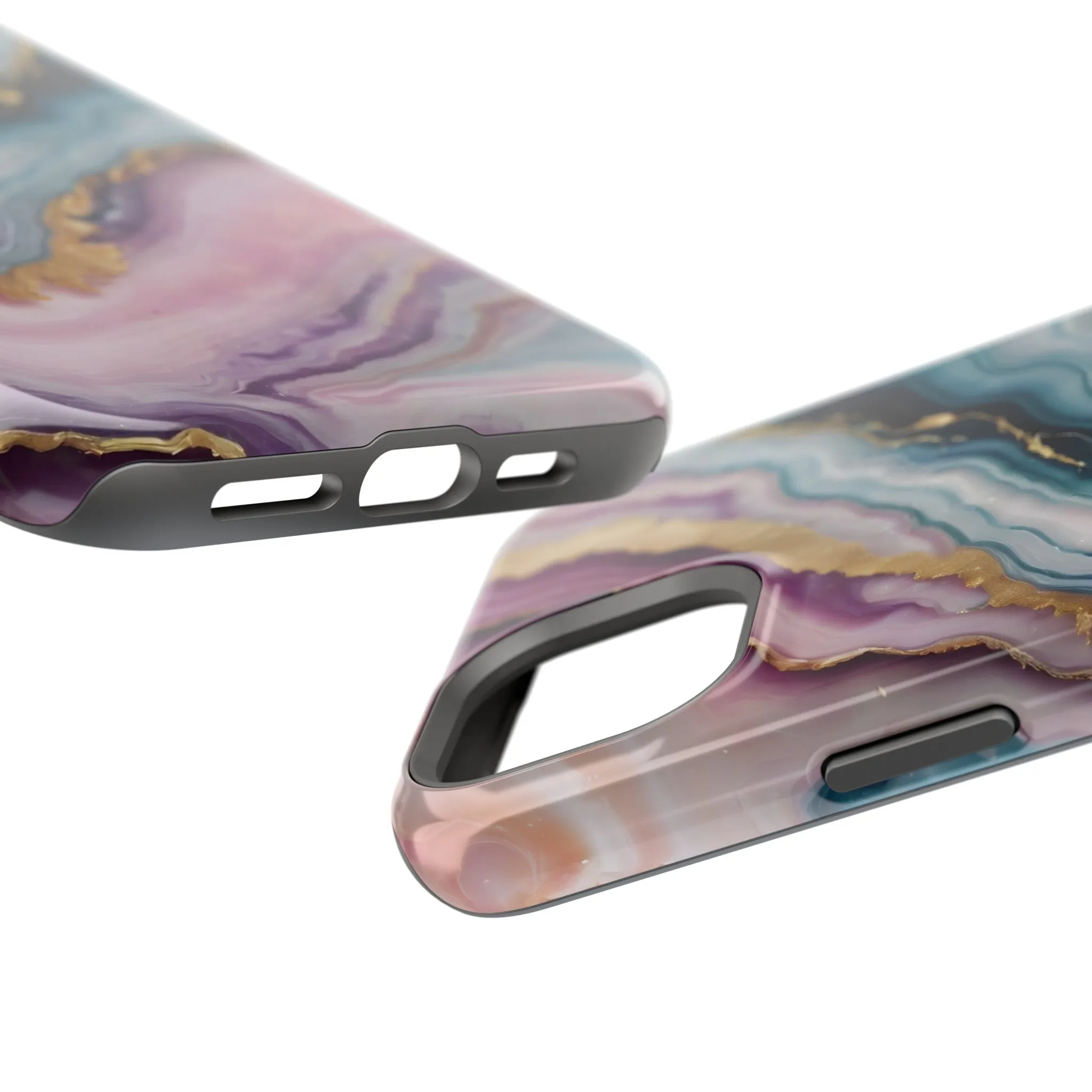 Touch of Gold | Pink Marble Case