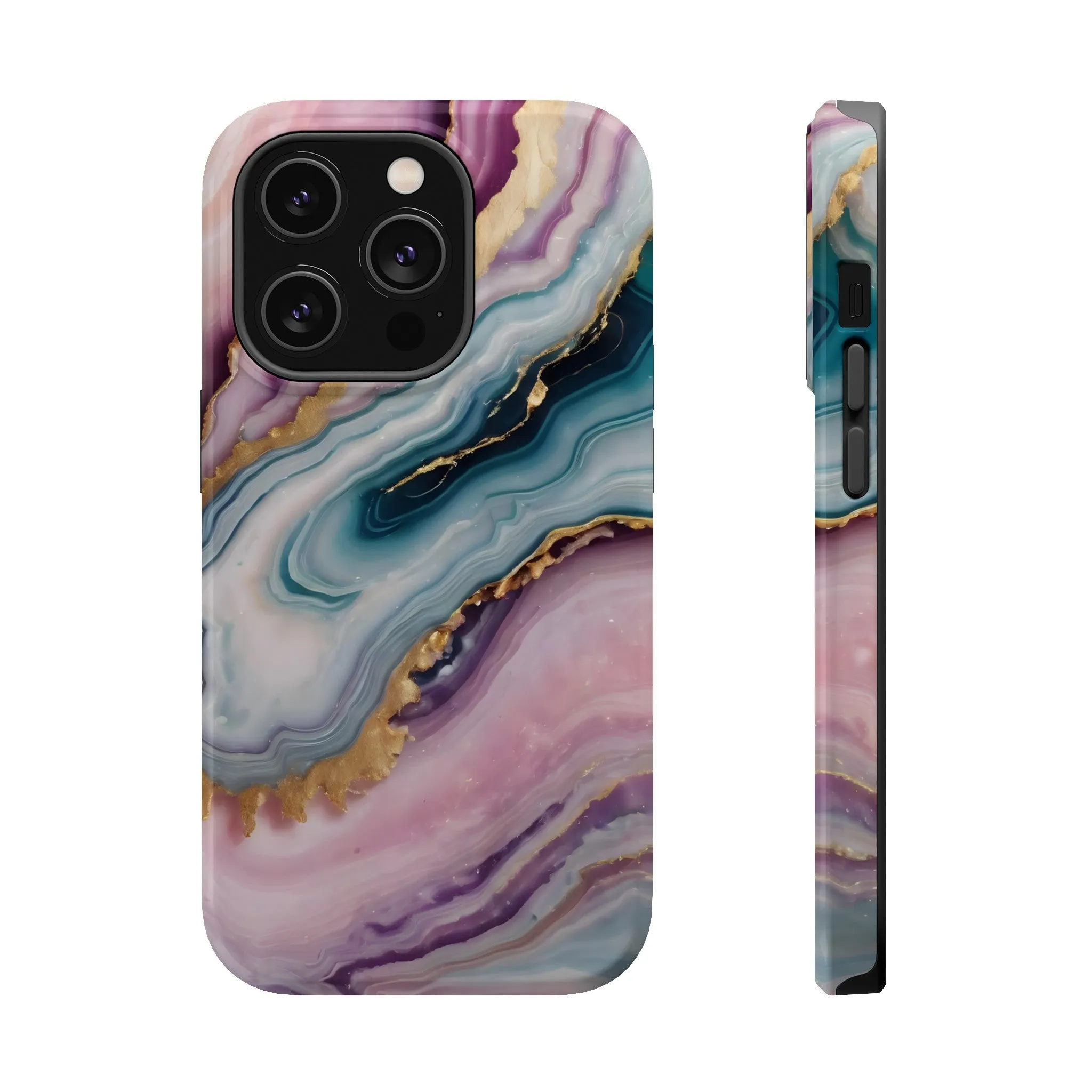 Touch of Gold | Pink Marble Case