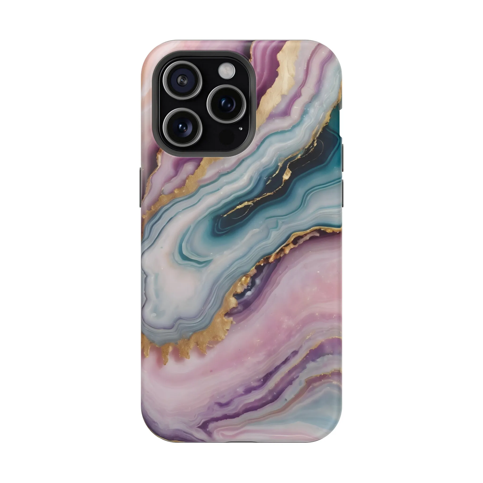 Touch of Gold | Pink Marble Case