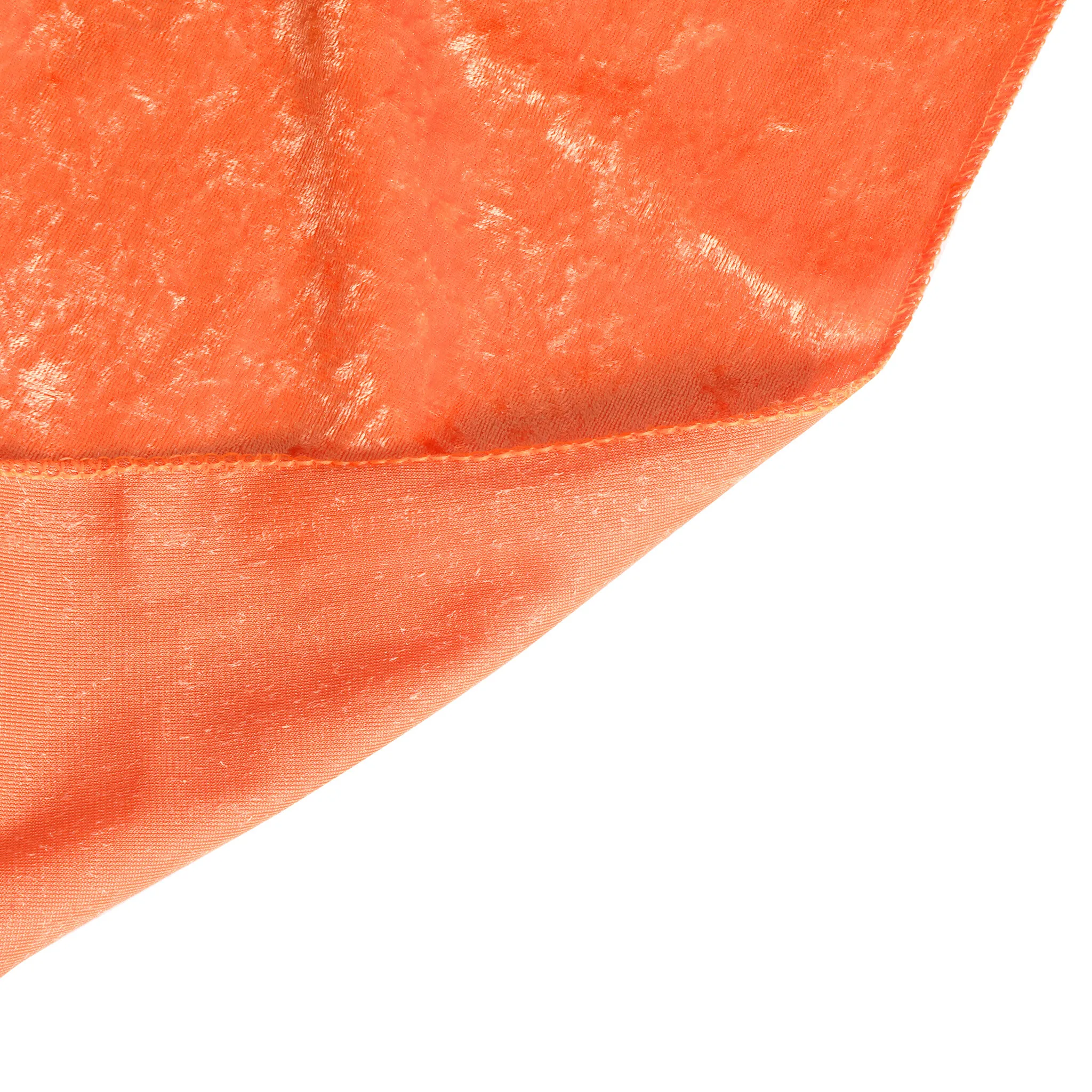 Velvet 132" Round Tablecloth - Orange