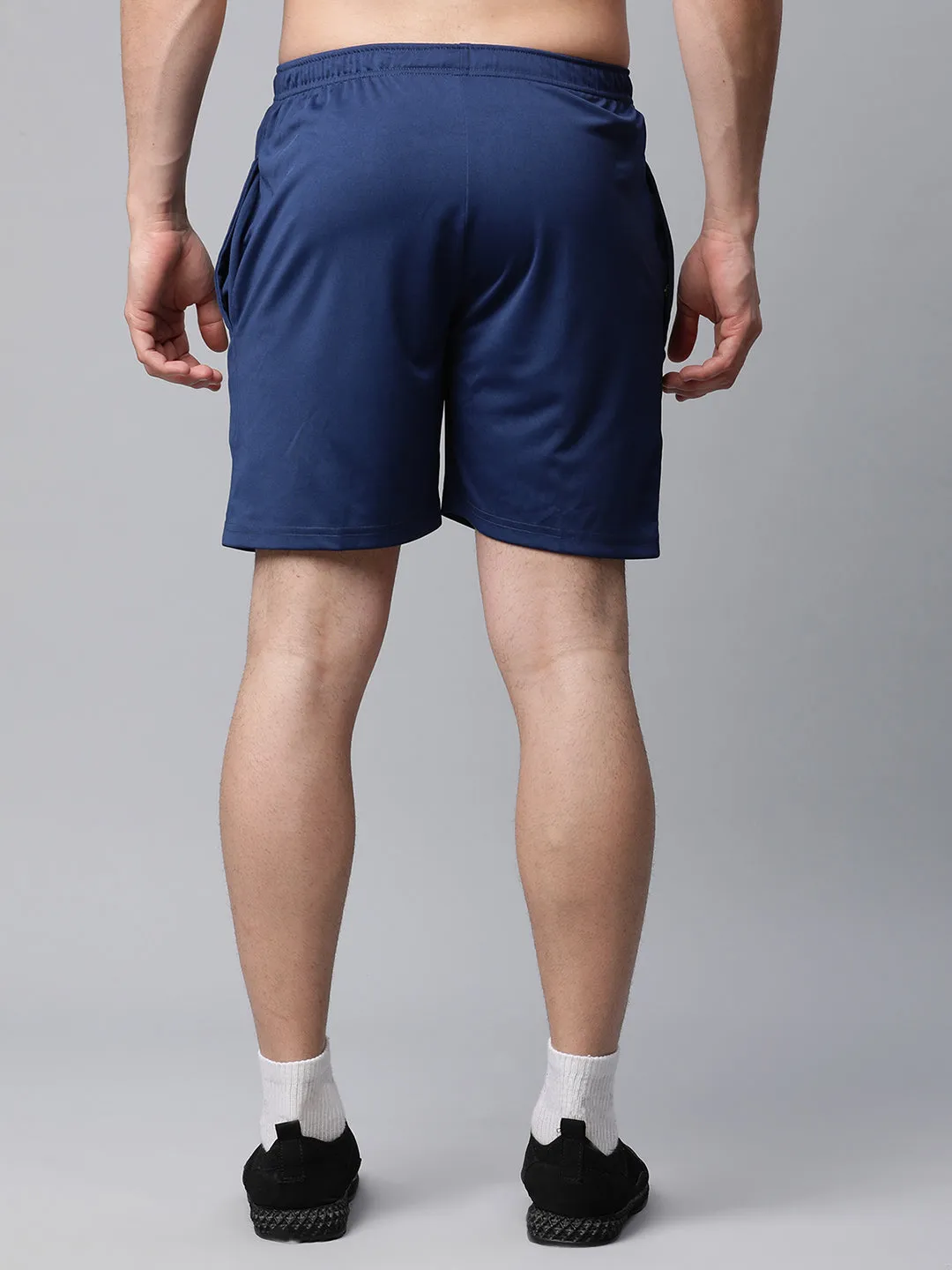 Vimal Jonney Dryfit Solid Blue Shorts for Men